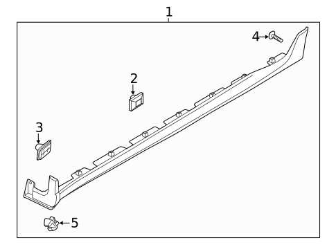 Exterior Trim - Pillars for 2020 Hyundai Veloster N #0