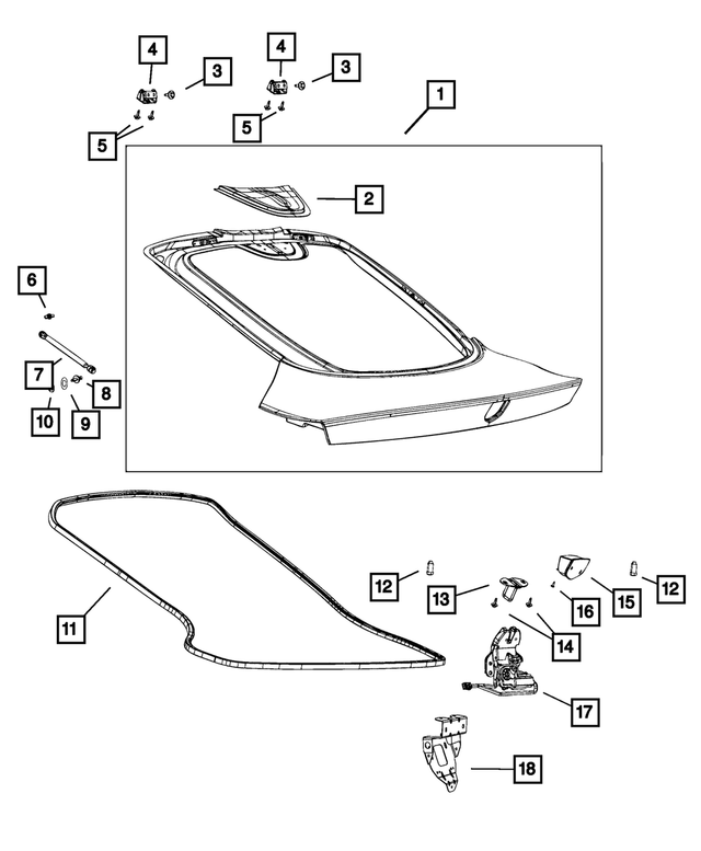 6106103AA - Body Sheet Metal Except Doors: Screw for Mopar Image