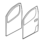 H01003LMMA - Body: Door Shell for Nissan: NV200 Image