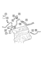 5098804AA - Air Conditioning &amp; Heater: Recirculating Pump Bracket for Mopar Image