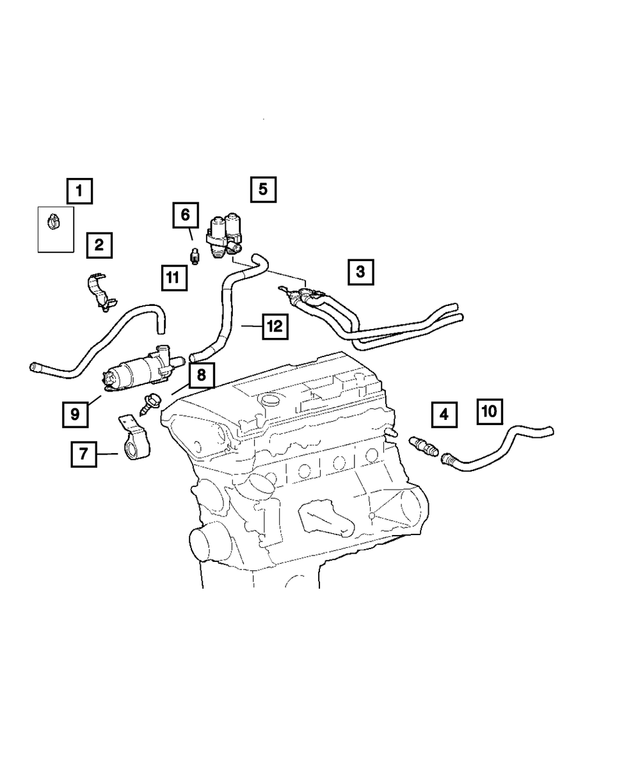 « 5098804AA – Air Conditioning &amp; Heater : Pompe De Recirculation Support pour Mopar Image »