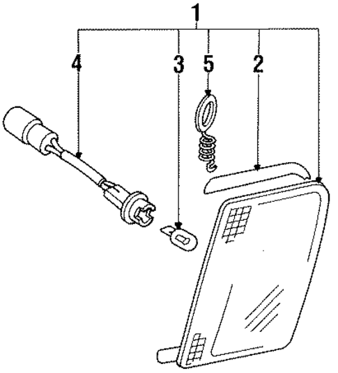 Park Lamps for 1991 Hyundai Excel #0