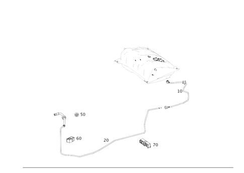 Fuel Lines, Gasoline Vehicles for 2021 Mercedes-Benz AMG GT C #0
