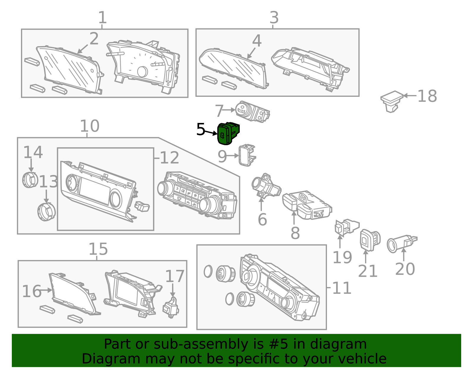 2012 Honda Civic Switch 35300-TR0-A01 | OEM Parts Online
