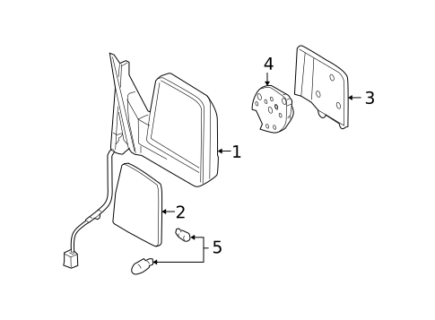 Mirrors for 2003 Lincoln Aviator #0