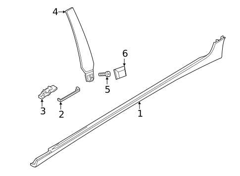 Exterior Trim - Pillars for 2022 Audi S7 Sportback #0