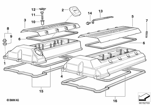 Cylinder Head for 1992 BMW 740i #1