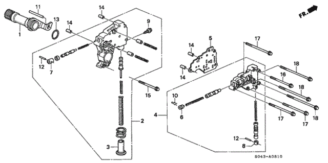 AT Regulator (A4RA) for 1997 Honda Civic #0