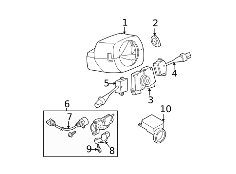 Shroud, Switches & Levers for 2002 Nissan Sentra #0