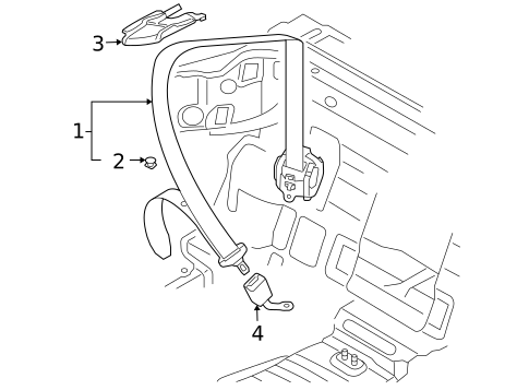 Rear Seat Belts for 2005 Audi A4 Quattro #0