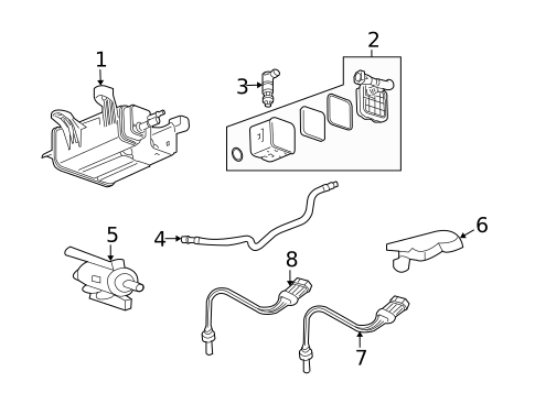 Emission Components for 2009 Saturn Vue #0