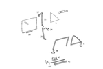 1267350709 - : Glass Pane for Mercedes-Benz Image