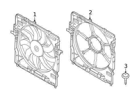 Cooling Fan for 2011 BMW X5 #0