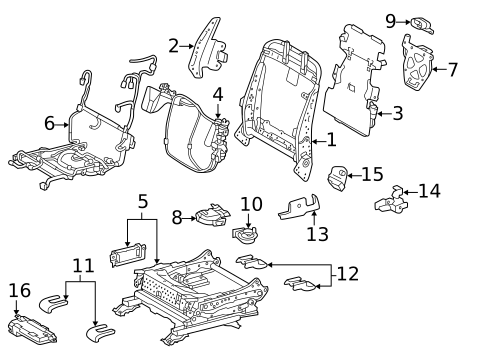 Driver Seat Components for 2018 Lexus GS F #4