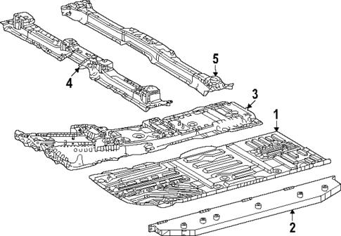 Floor & Rails for 2025 Lexus RZ450e #0