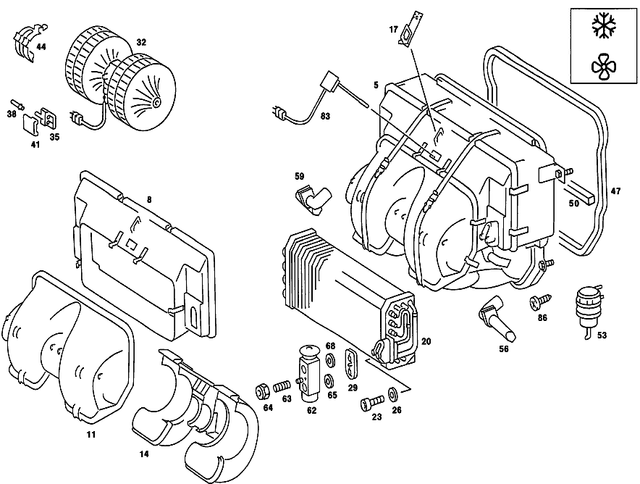 2018300372 - Heating and Ventilation: Temperature Sensor for Mercedes-Benz: 190, 190D, 190E Image image