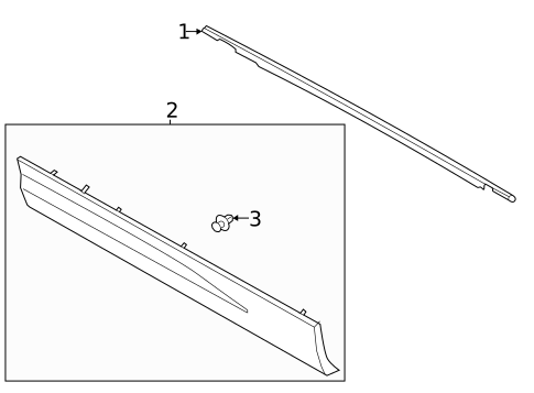 Exterior Trim - Rear Door for 2025 Lincoln Corsair #0