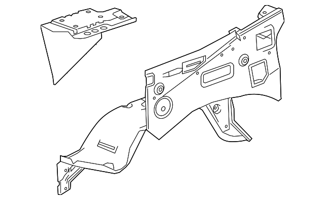 2015-2022 GM Wheelhouse Panel 84413376 GM | GMPartsDirect.com