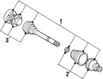 447407271F - Suspension: Axle Assembly for Audi: 200, 200 Quattro Image