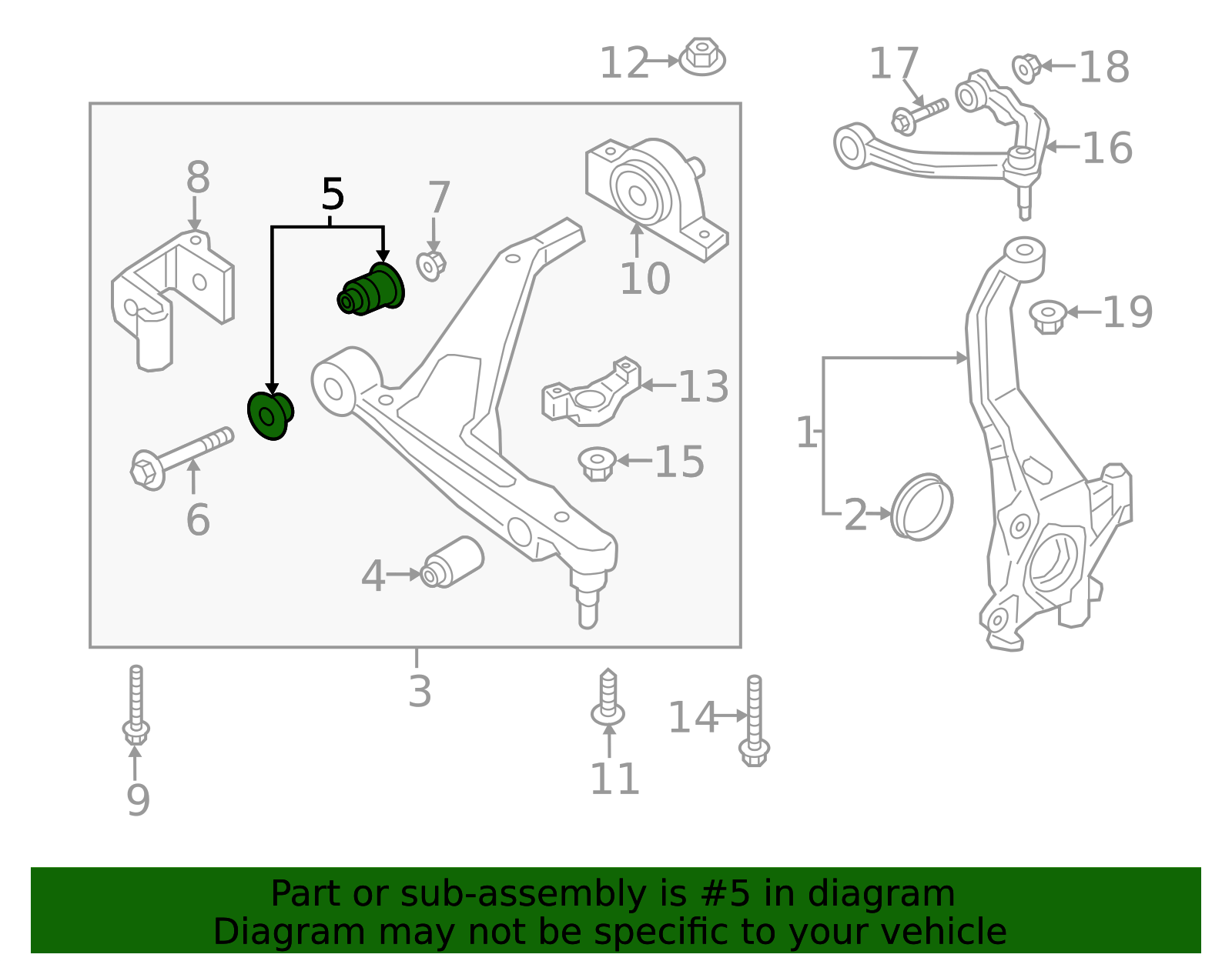 2016-2026 Volvo Lower Control Arm Inner Bushing 31451003 | OEM Parts Online
