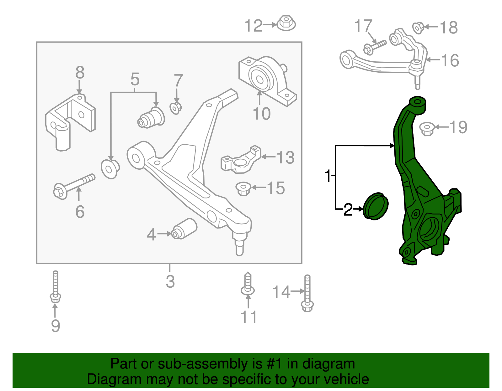 31476878 - Steering Knuckle - 2016-2020 Volvo | Volvo OEM Parts Direct