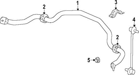Stabilizer Bar & Components for 2024 Honda Pilot #1
