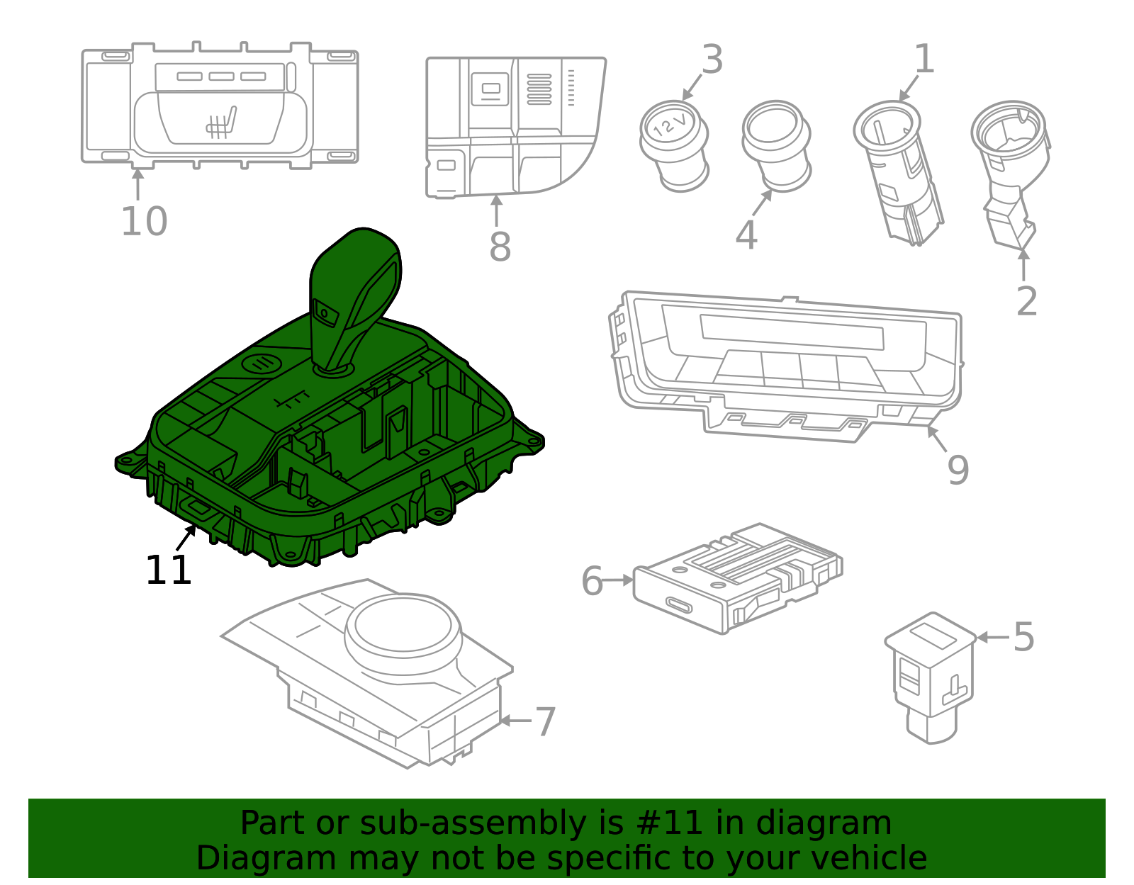Genuine BMW 61-31-7-888-395 | Gear Shift Assembly | FREE