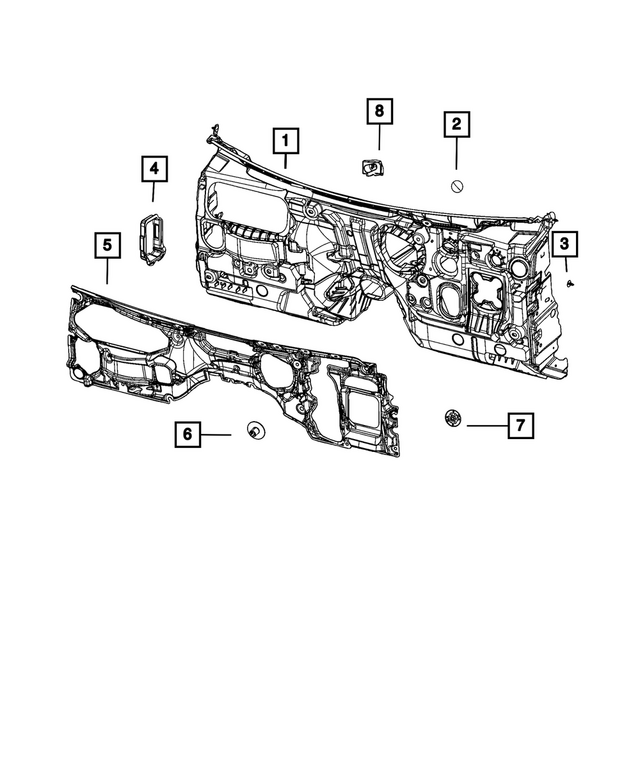 6508463AA - Interior Trim: Plastic Nut for Mopar Image