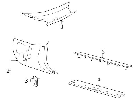 Interior Trim - Pillars for 2005 Ford Thunderbird #0