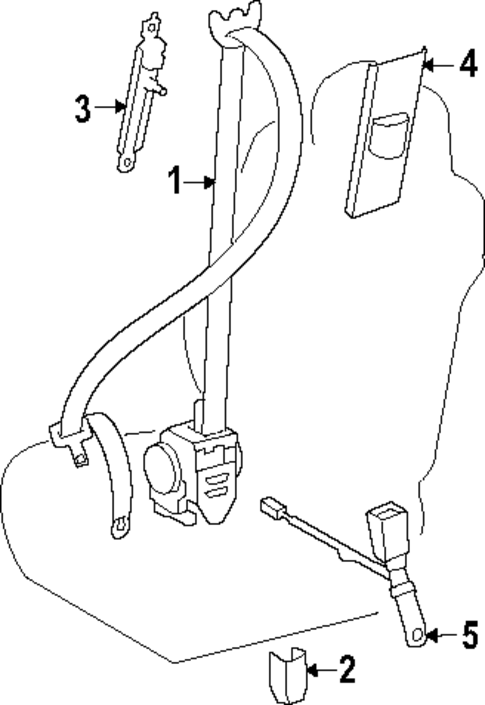 Seat Belt for 2024 Toyota Tacoma #1