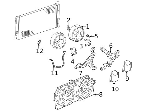 Cooling Fan for 1999 Pontiac Montana #0