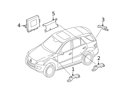 Keyless Entry Components for 2010 Mercedes-Benz GL350 #0