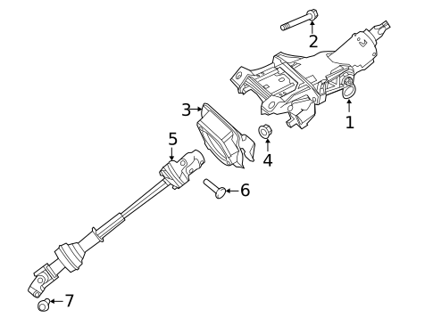 Steering Column Assembly for 2012 Ford Explorer #0