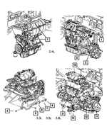 6101799 - Electrical: Hex Head Bolt And Washer for Chrysler: Aspen, PT Cruiser, Town &amp; Country, Voyager | Dodge: Caliber, Caravan, Charger Daytona, Durango, Grand Caravan, Neon, Ram 1500, Viper | Jeep: Cherokee, Compass, Patriot | Ram: 1500 Image