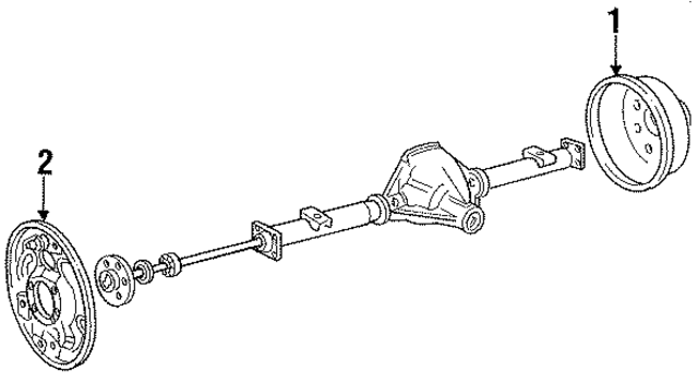 BRD14 - Brakes: Drum for Ford: E-250 Econoline, E-250 Econoline Club Wagon, F-150, F-250, F-250 HD Image