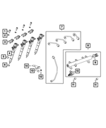 6107062AA - Fuel: Nut for Fiat: 500L | Jeep: Renegade | Ram: ProMaster 1500, ProMaster 2500, ProMaster 3500, ProMaster EV Image