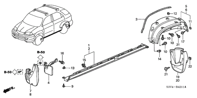 Side Sill Garnish for 2005 Acura MDX #0