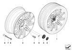 36118036949 - : Wheel, Alloy for BMW Image