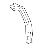 25781004 - Body: Inner Lock Pillar for Chevrolet: Silverado 1500, Silverado 2500 HD, Silverado 3500 HD | GMC: Sierra 1500, Sierra 2500 HD, Sierra 3500 HD Image