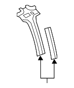 22802190 - Body: Inner Center Pillar for Cadillac: Escalade ESV, Escalade EXT | Chevrolet: Avalanche, Silverado 1500, Silverado 2500 HD, Silverado 3500 HD, Suburban 1500, Suburban 2500 | GMC: Sierra 1500, Sierra 2500 HD, Sierra 3500 HD, Yukon XL 1500, Yukon XL 2500 Image