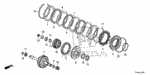 225005LJ003 - Transmission - Automatic: CLUTCH ASSY., FORWARD for Honda Image