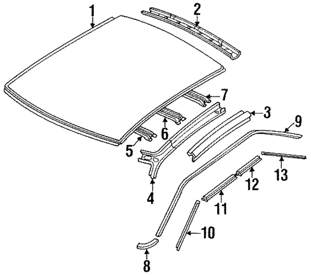 7633165E00 - : Side Rail for Nissan: Stanza Image