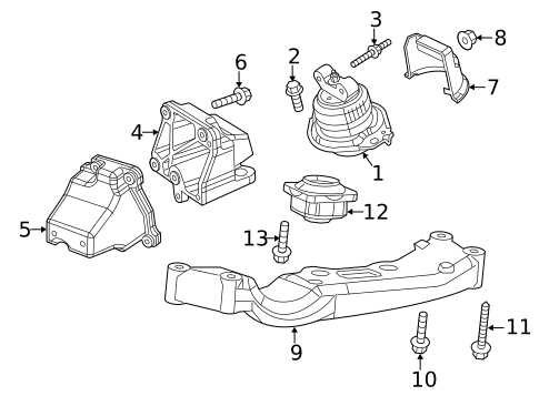 Engine & Trans Mounting for 2012 Chrysler 300 #1