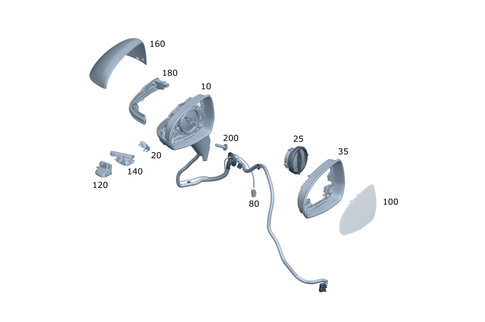 Outside Mirror for 2023 Mercedes-Benz EQE AMG #0