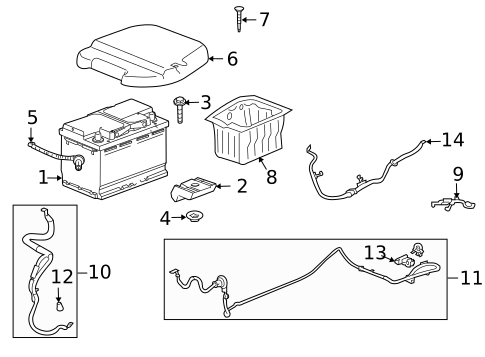 Battery for 2013 Buick Enclave #0