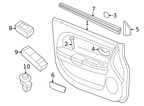 Front Door for 2011 Chrysler 200 #3