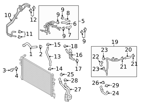 Hoses & Pipes for 2015 Volkswagen Golf SportWagen #0