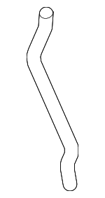 5Q0122101CK - Cooling System: Front Hose for Volkswagen: Beetle, Golf, Golf SportWagen, Jetta, Passat Image