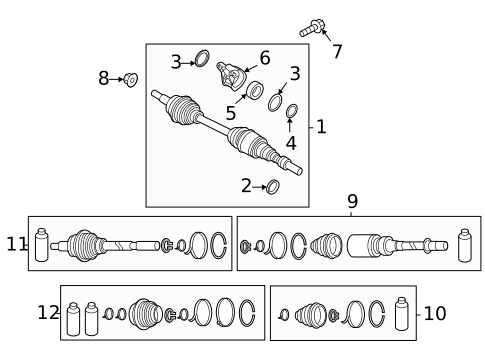 Drive Axles for 2023 Mazda MX-30 EV #0