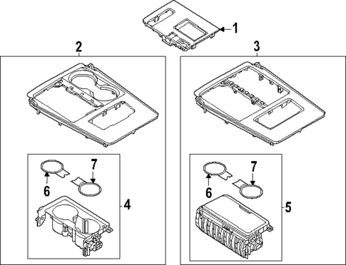 Front Console for 2024 Mazda CX-90 #2
